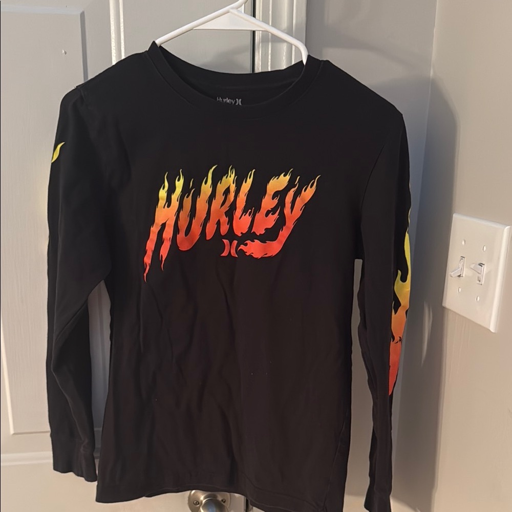 Hurley Kids Black Long Sleeve Shirt GUC